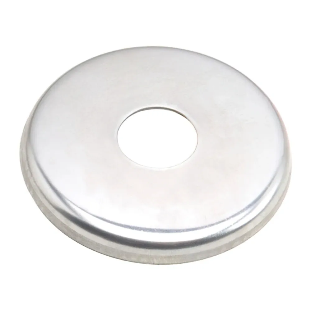 Acabamento em escudo abobadado de ço de 3/8"