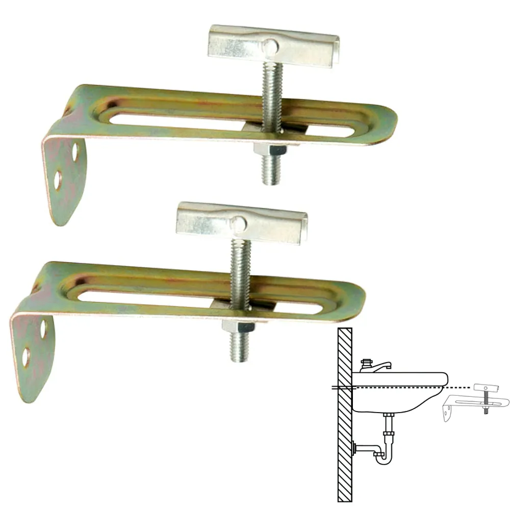 Conjunto de Suporte Sanitário para Pia 10 cm (2 peças)