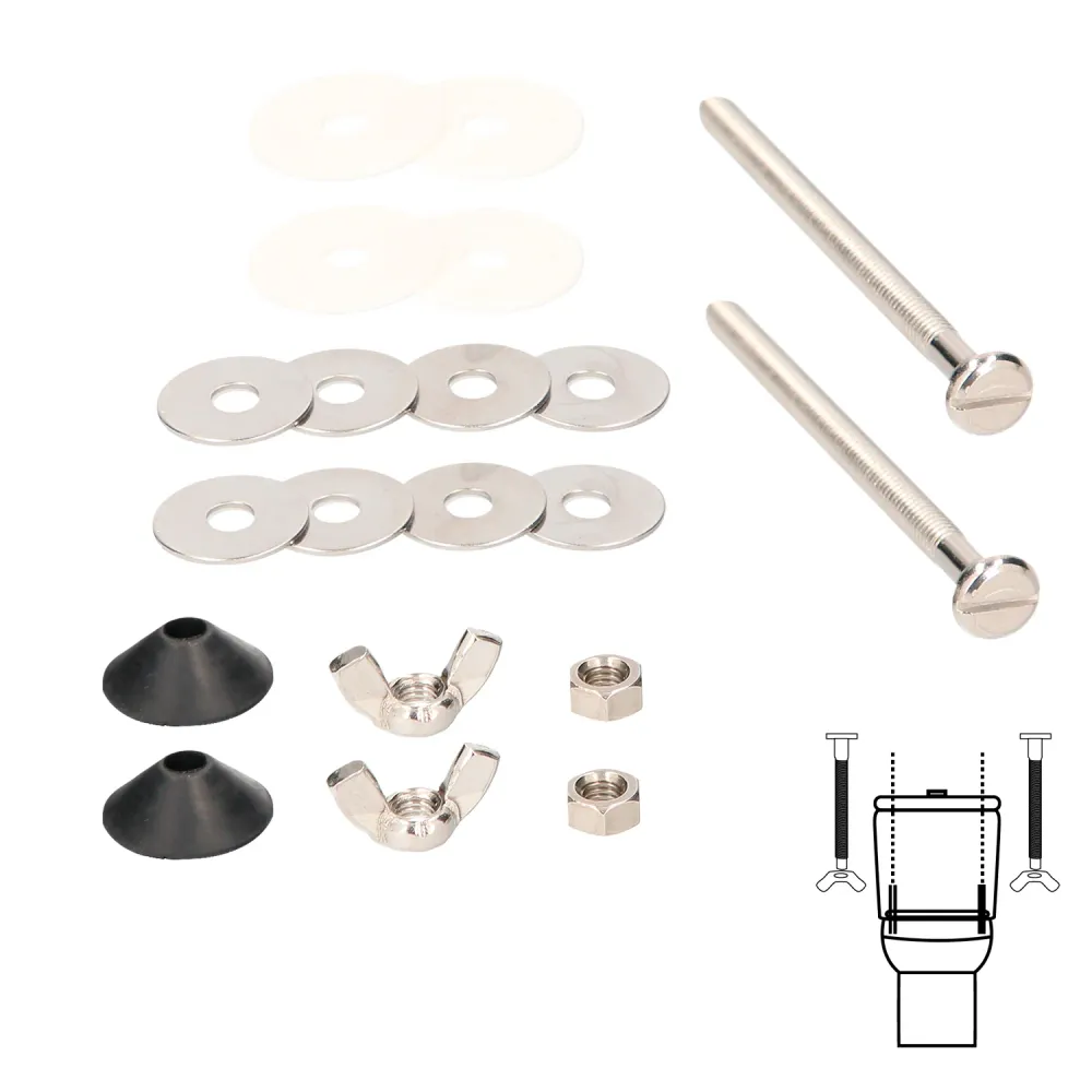 Kit de fixação de cisterna/vaso sanitário 6x90 (2 peças)