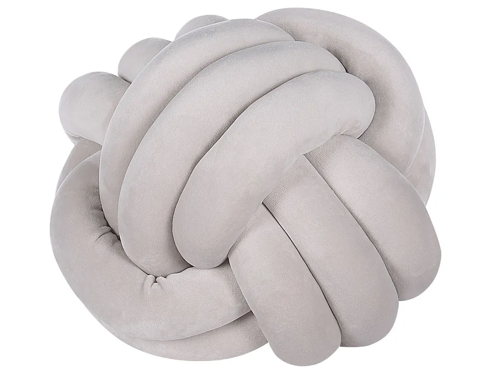 Almofada decorativa em veludo cinzento 30 x 30 cm MALNI