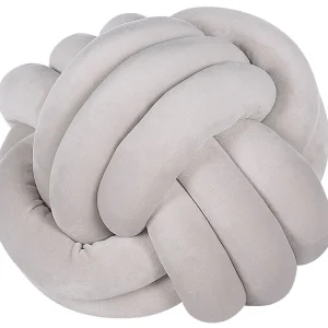 Almofada decorativa em veludo cinzento 30 x 30 cm MALNI