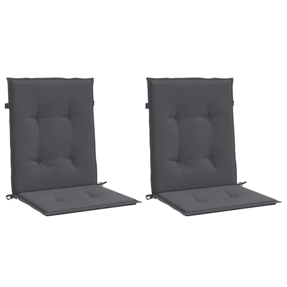 Almofadões cadeira encosto baixo 2pcs tecido riscas azul/branco