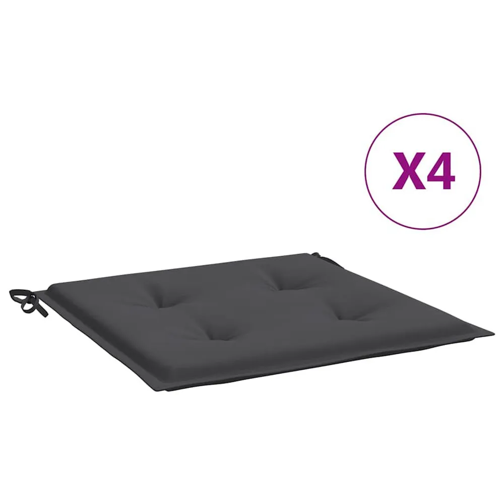 Almofadões para cadeira 2pcs 50x50x3 cm tecido riscas azul/branco