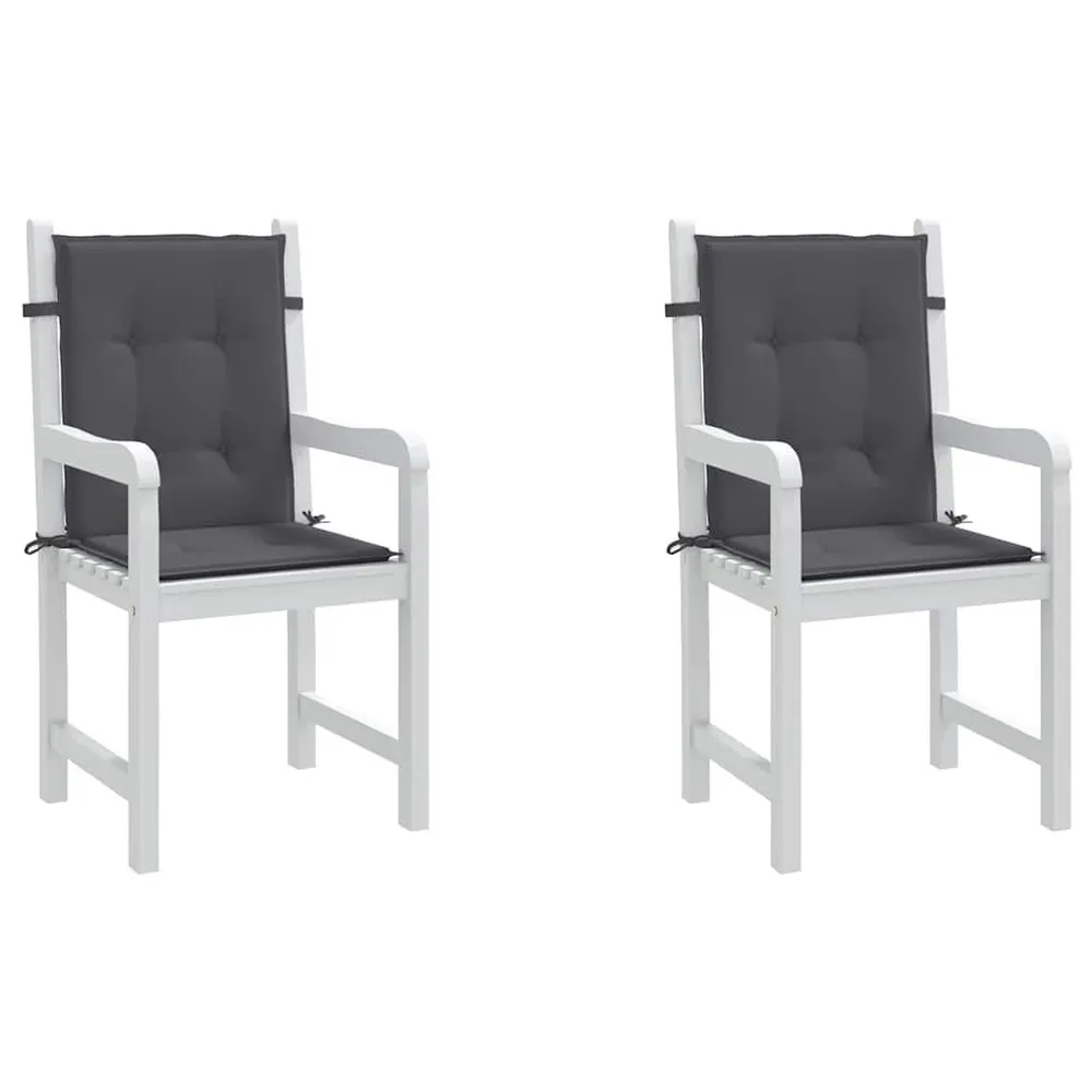 Almofadões para cadeira de encosto baixo 2 pcs tecido multicor