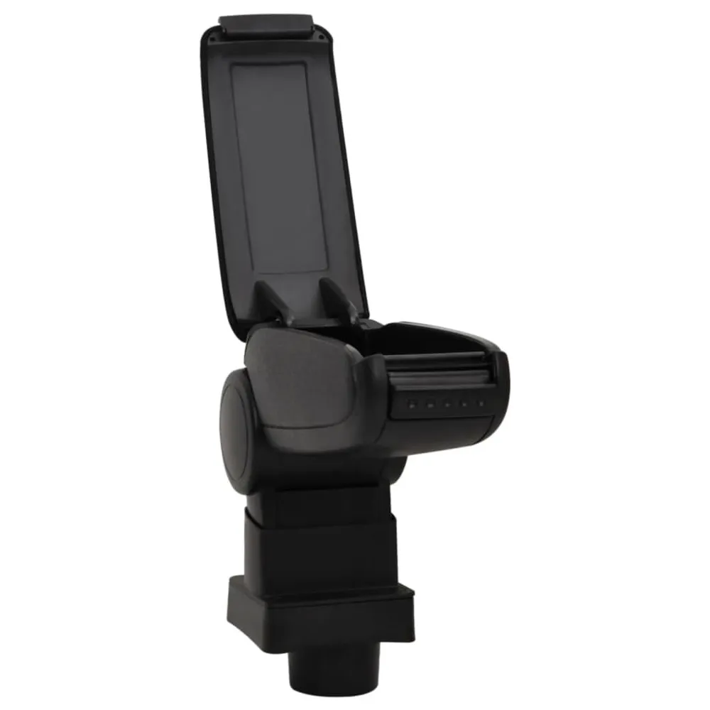 Apoio de braço para carro 13x31,5x(29-51) cm ABS preto