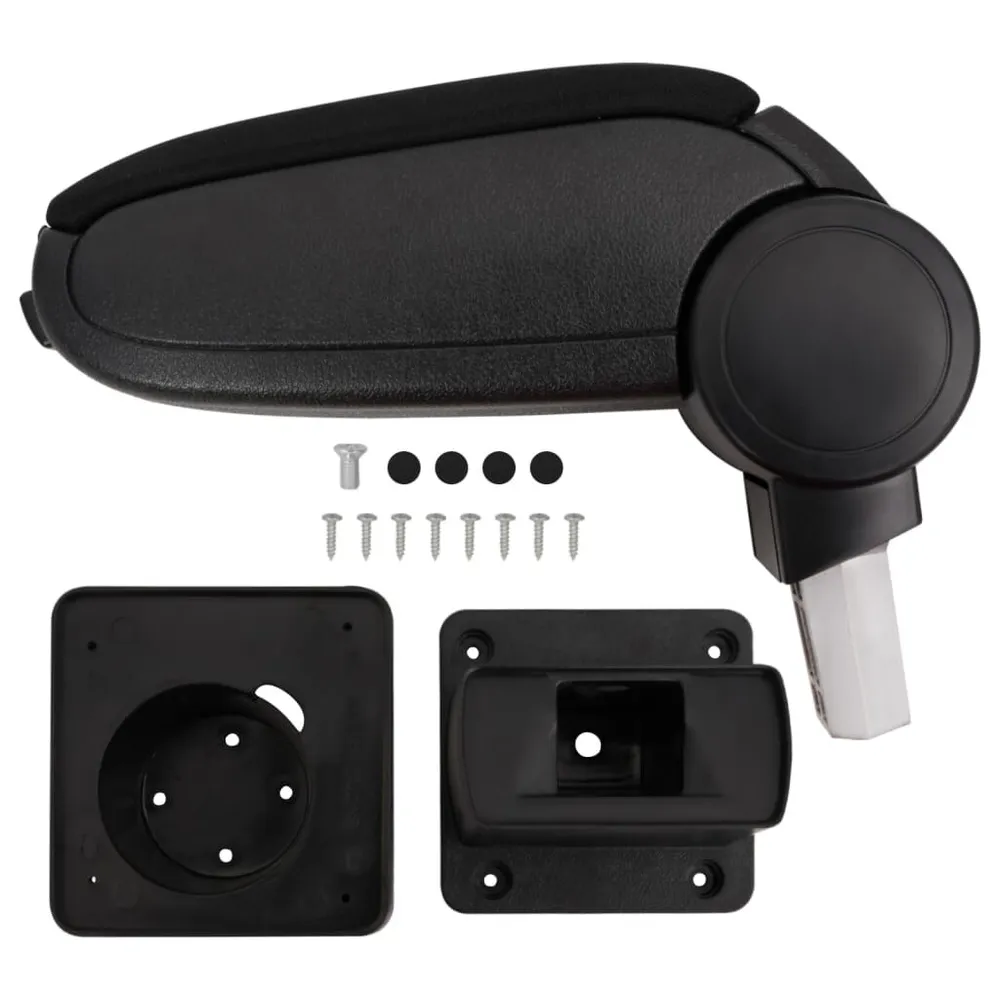 Apoio de braço para carro 13x31,5x(29-51) cm ABS preto