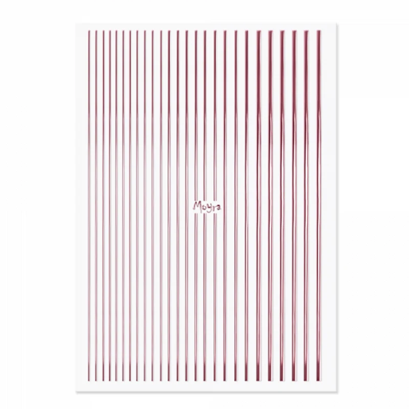 Autocolante Moyra Nail Art Stripes nº3 Fita Rosa Dourado