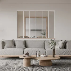 Divisória atelier alumínio termolacado 180x130 branco BAYVIEW