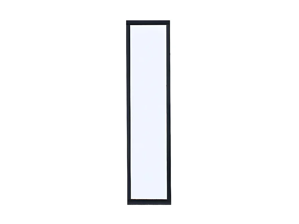 Divisória de vidro em alumínio termolacado 30 x 130 cm preto BAYVIEW