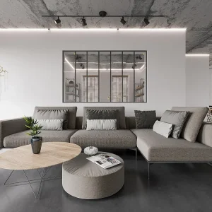 Divisória de vidro em alumínio termolacado 210x130 cm preto BAYVIEW