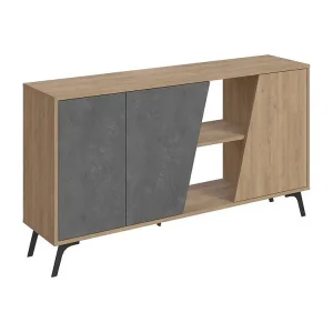 Fiona Console 150 cm Carvalho - Cinza