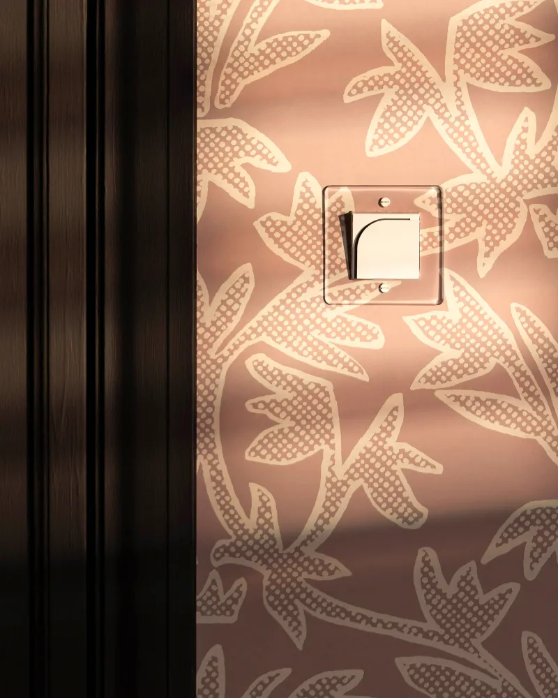 Kew Interruptor de cartão de hotel individual - Transparente | Branco Regular