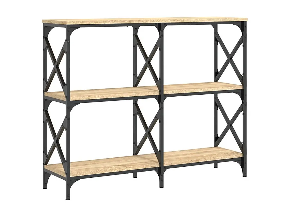 Mesa consola 100x28x80,5cm derivados de madeira carvalho sonoma