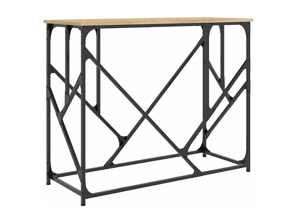 Mesa consola 100x40x80 cm derivados de madeira carvalho sonoma