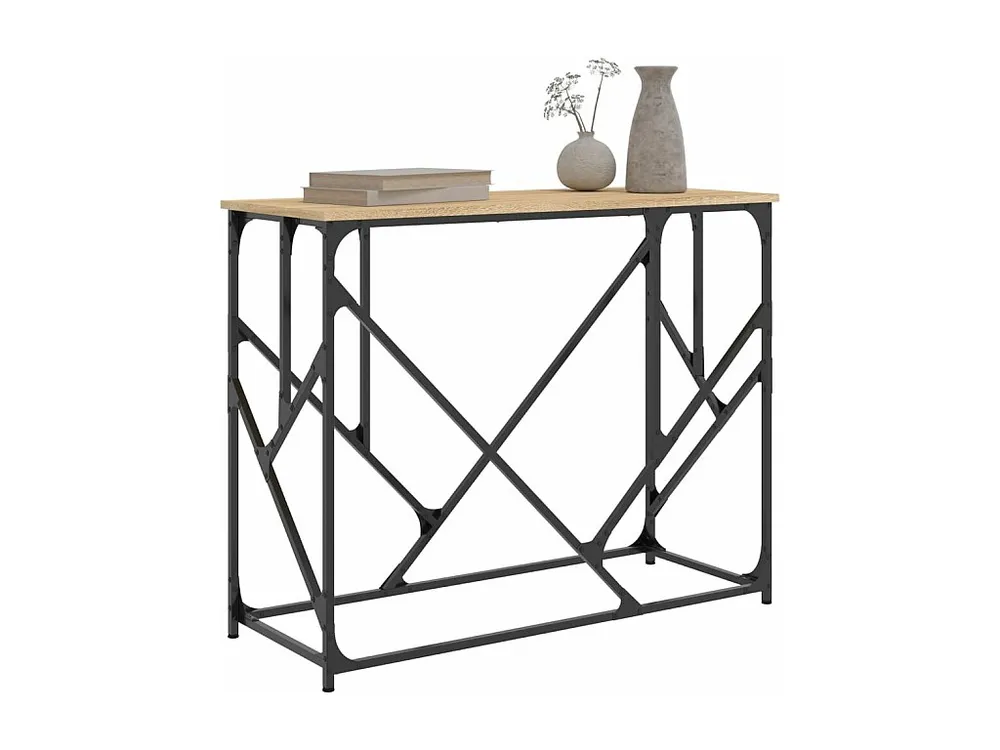 Mesa consola 100x40x80 cm derivados de madeira carvalho sonoma