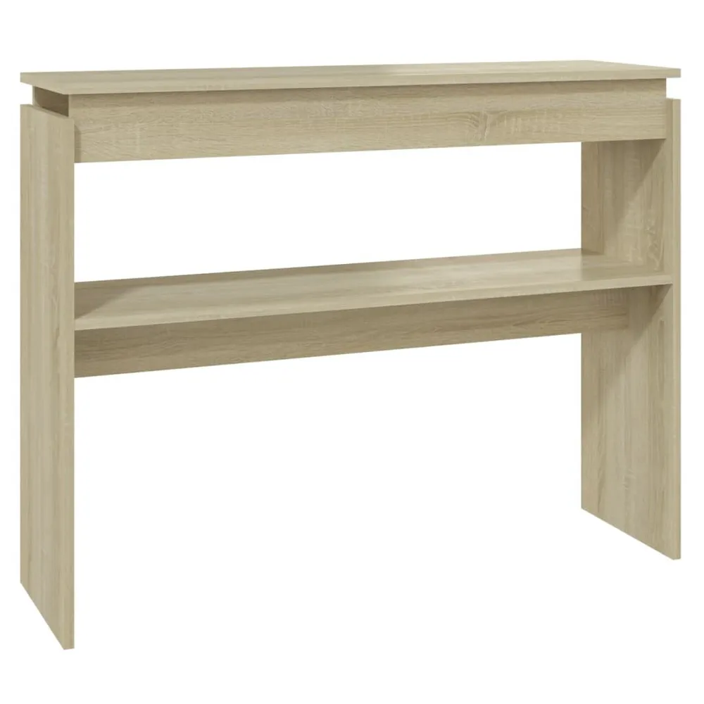 Mesa consola 102x30x80 cm derivados de madeira carvalho sonoma