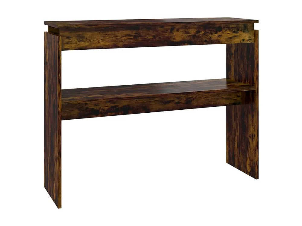 Mesa consola 102x30x80 cm derivados de madeira carvalho fumado