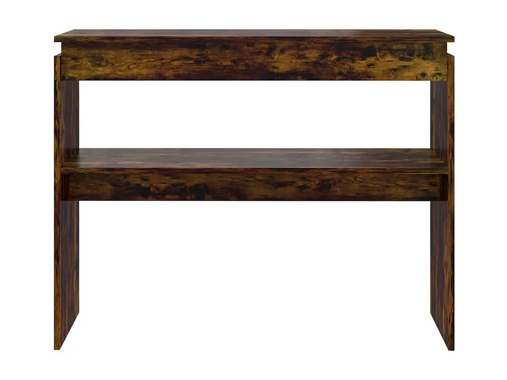 Mesa consola 102x30x80 cm derivados de madeira carvalho fumado