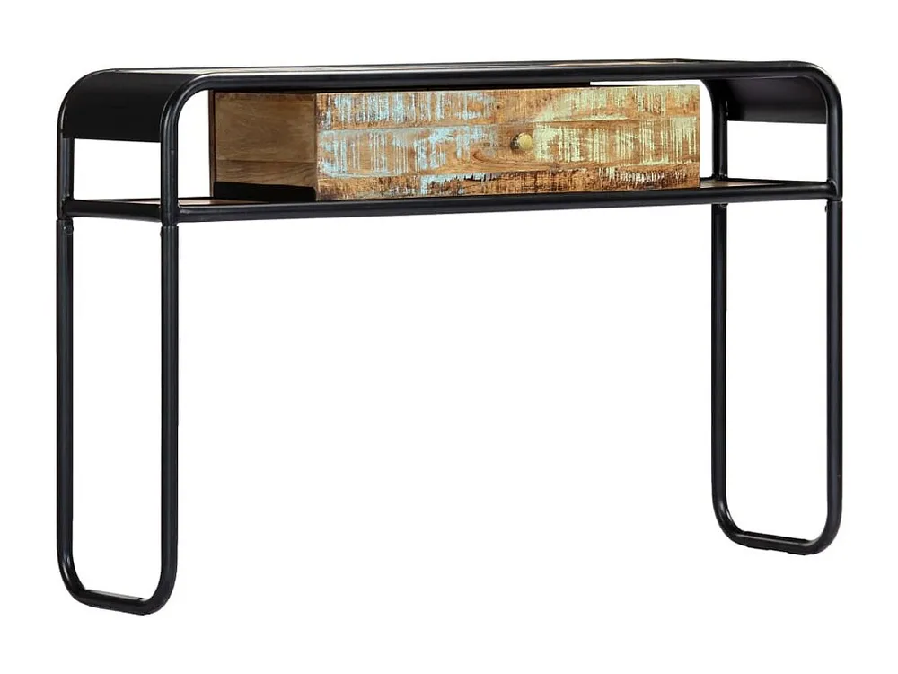 Mesa consola 118x30x75 cm madeira recuperada maciç