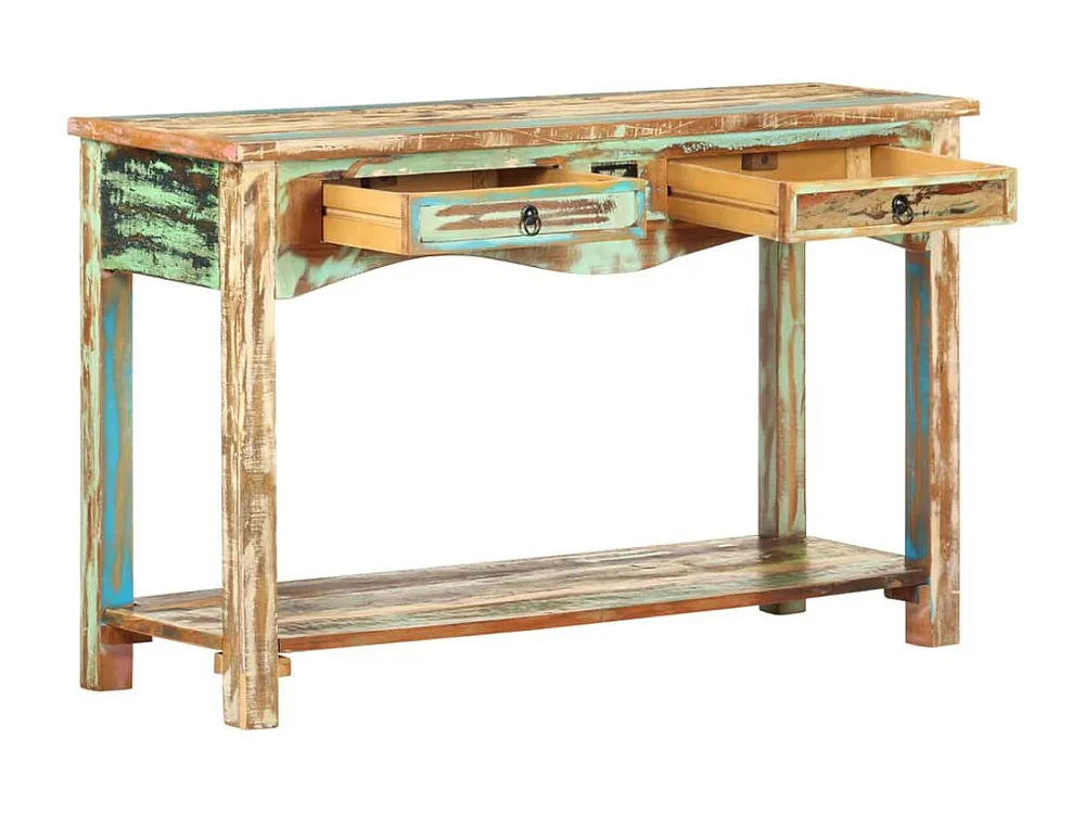 Mesa consola 120x40x75 cm madeira recuperada maciç