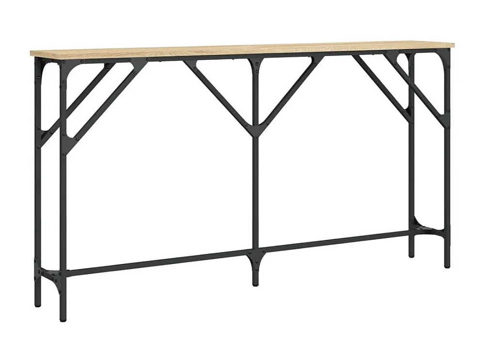 Mesa consola 140x23x75 cm derivados de madeira carvalho sonoma
