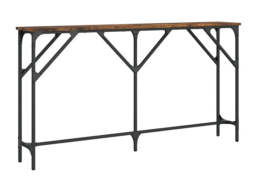 Mesa consola 140x23x75 cm derivados de madeira carvalho fumado