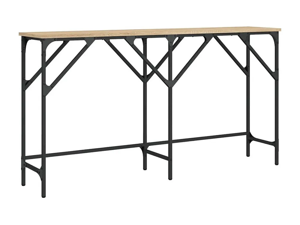 Mesa consola 140x29x75 cm derivados de madeira carvalho sonoma