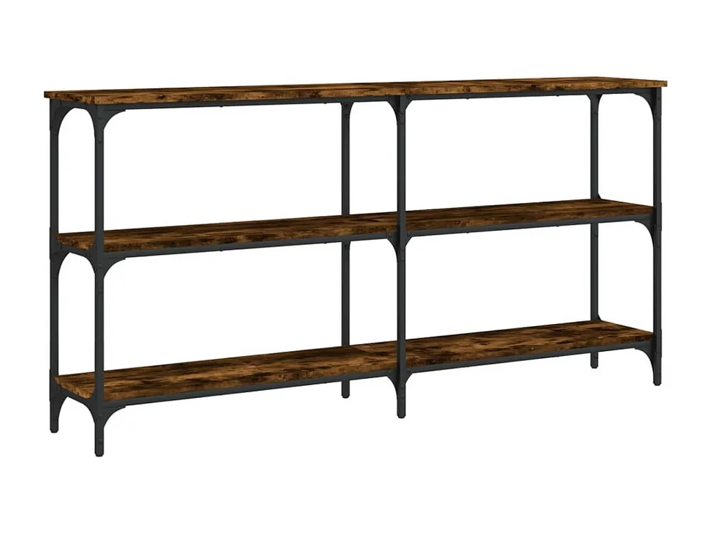Mesa consola 150x29x75 cm derivados de madeira carvalho fumado