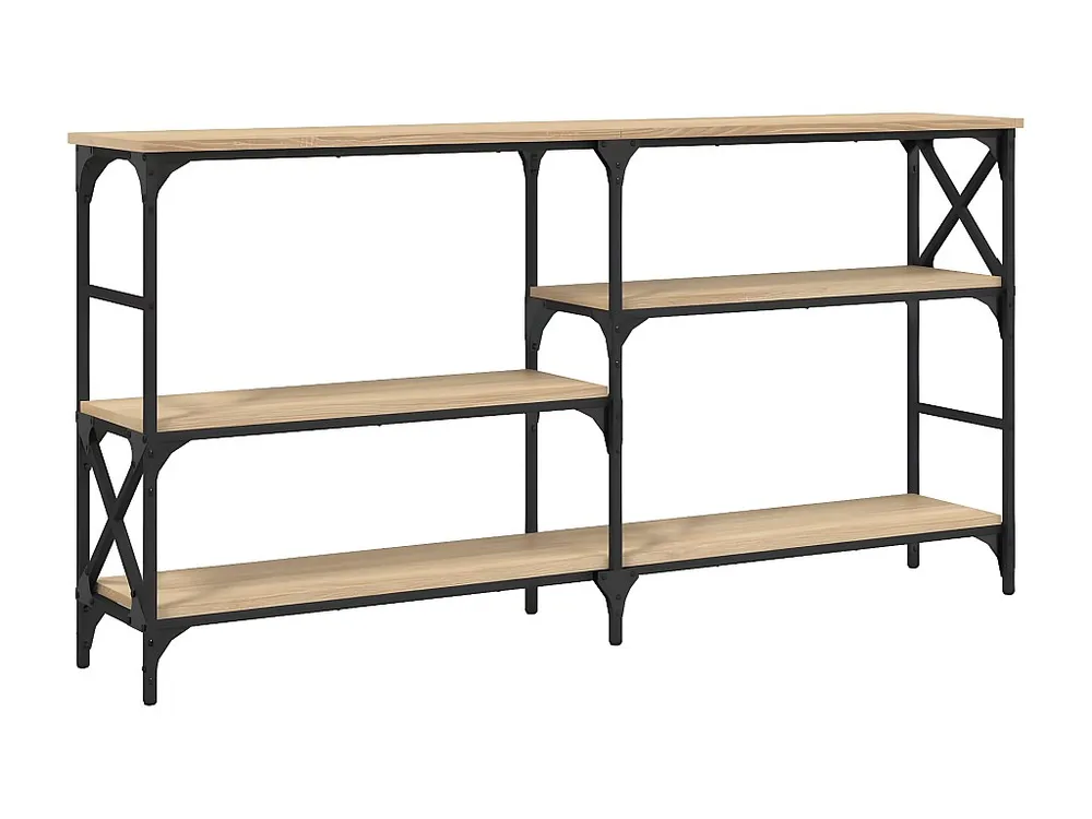 Mesa consola 150x29x76,5 cm derivados madeira carvalho sonoma