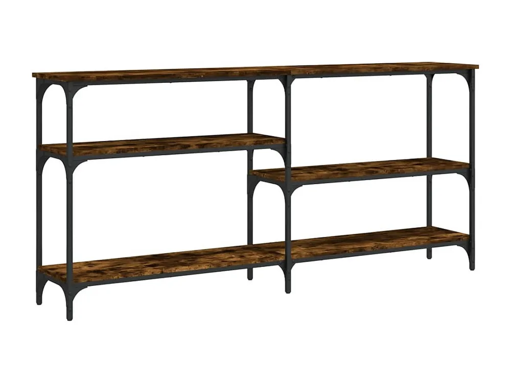 Mesa consola 160x29x75 cm derivados de madeira carvalho fumado
