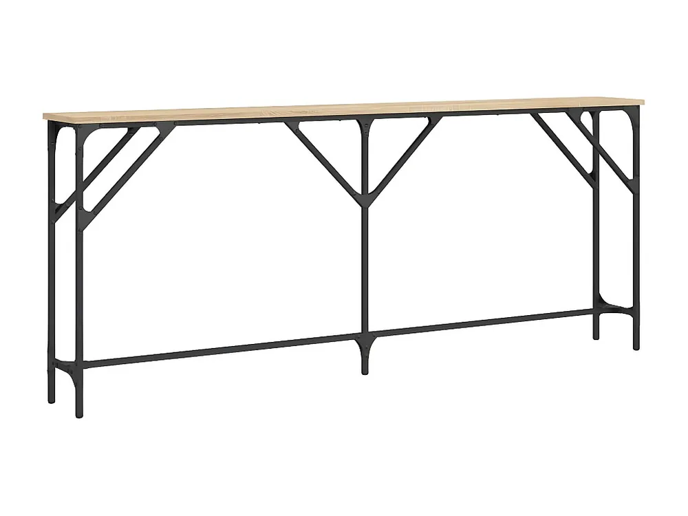 Mesa consola 180x23x75 cm derivados de madeira carvalho sonoma