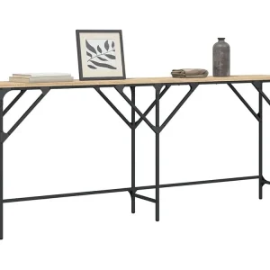 Mesa consola 180x29x75 cm derivados de madeira carvalho sonoma