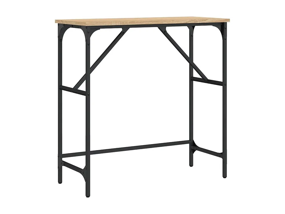 Mesa consola 75x32x75 cm derivados de madeira carvalho sonoma
