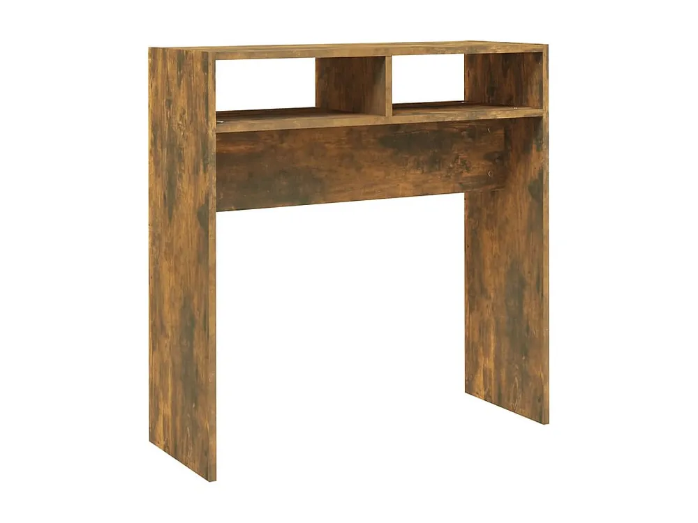 Mesa consola 78x30x80 cm derivados de madeira carvalho fumado