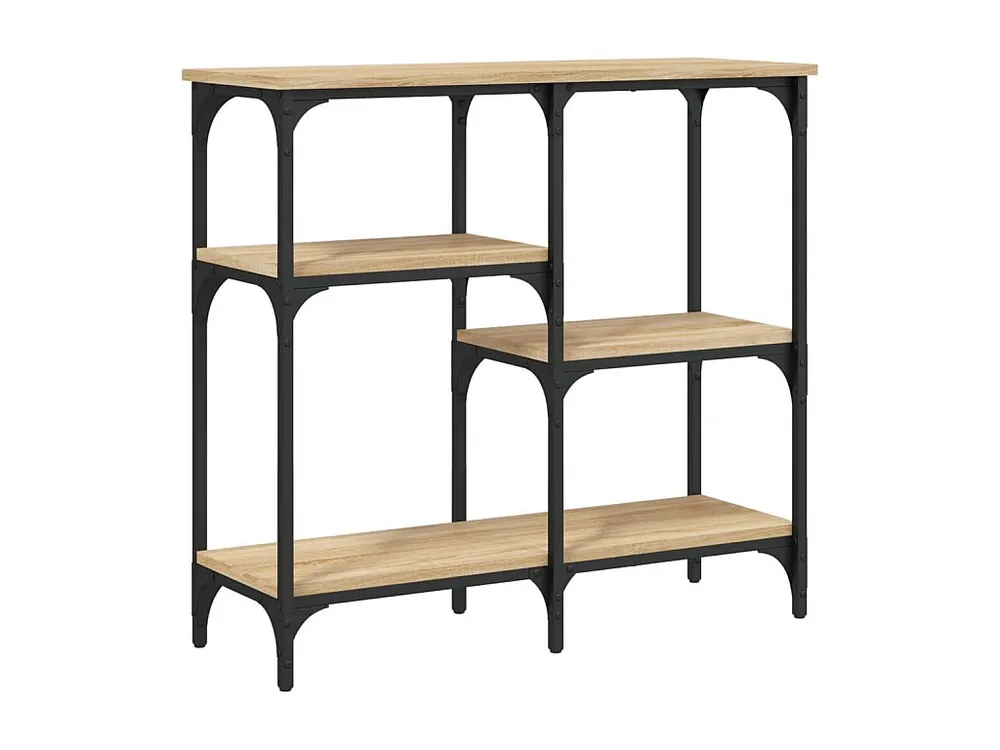 Mesa consola 80x29x75 cm derivados de madeira carvalho sonoma