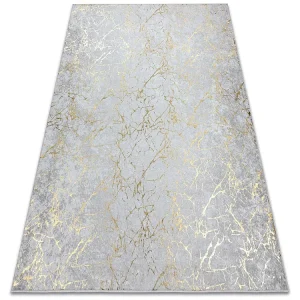 MIRO 11111.2108 Tapete Mármore, glamour antiderrapante - creme / ouro 80x150 cm