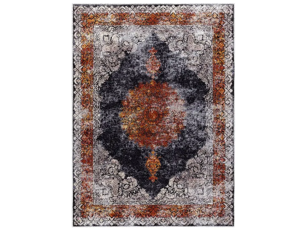 MIRO 51186.808 Tapete Roseta, quadro antiderrapante - azul sombrio / co 120x170 cm