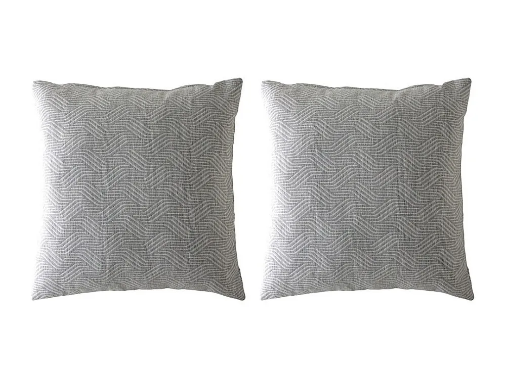 Pacote de capas de almofada Guy Laroche Tevere-b 50x50 (2) cinza