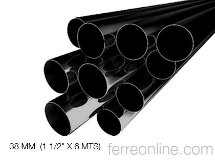 TUBO ACERO NEGRO C-30 38MM 1 1/2" X 6MTS (ESTRUCTURAL) PROLAMSA
