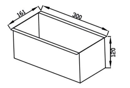Escorredor Profundo Debacco Inox 30cm para Canal Organizador