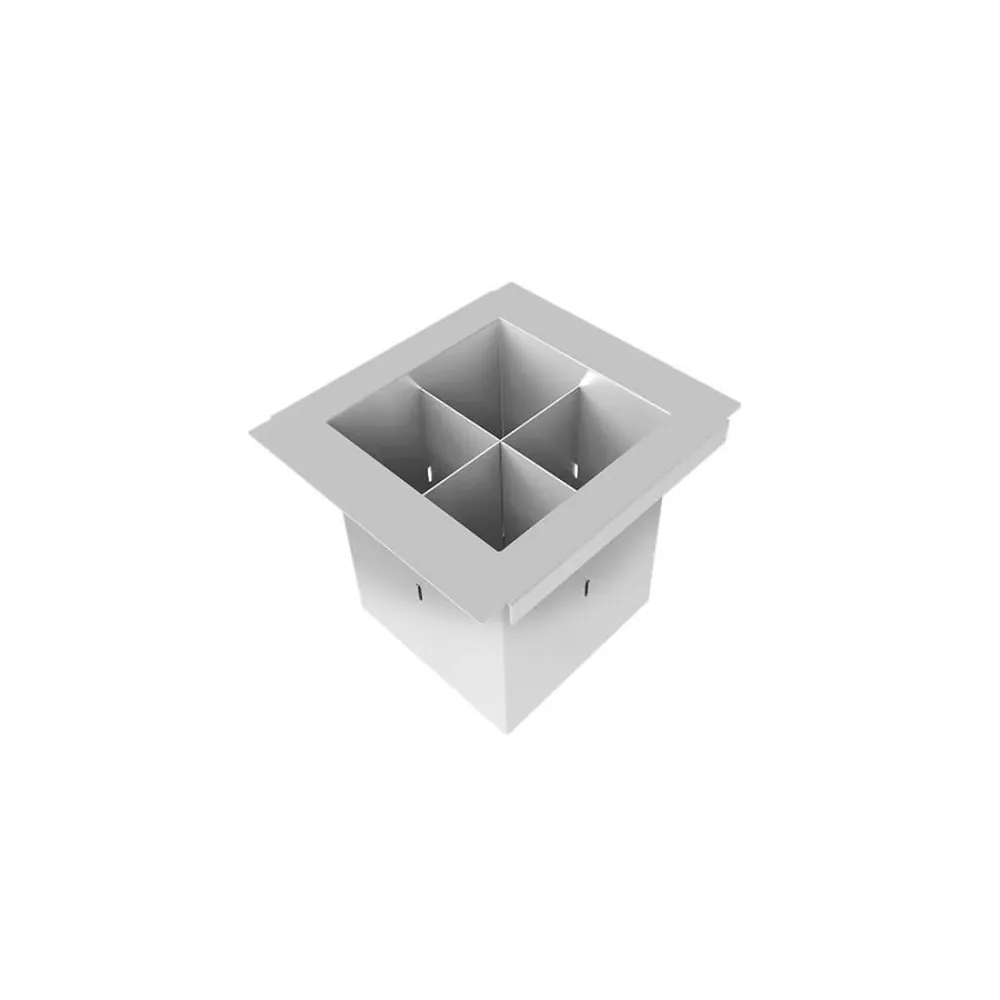 Porta Talheres Debacco Inox 15cm para Canal Organizador
