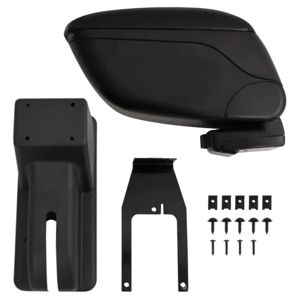 Apoio de braço para carro 12x29x(32-46) cm ABS preto