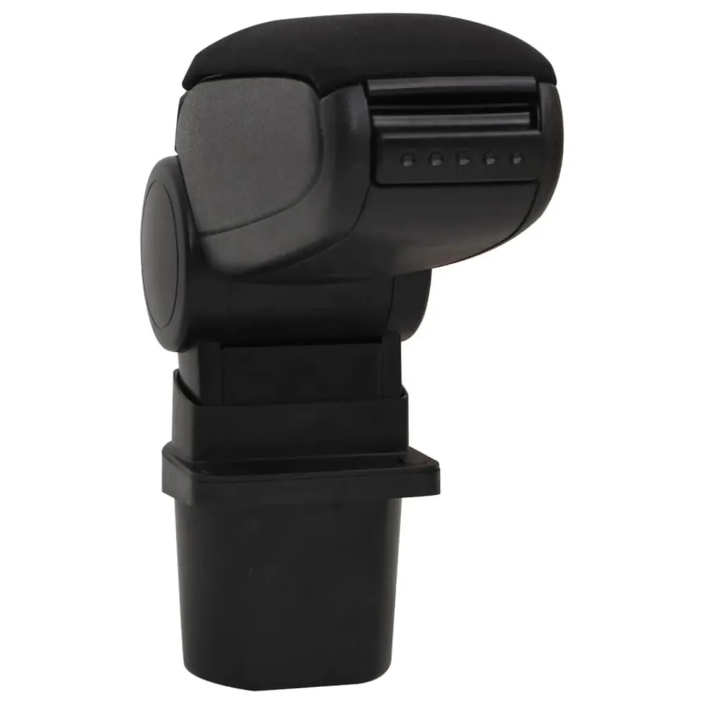 Apoio de braço para carro 12x31x(29,5-47) cm ABS preto