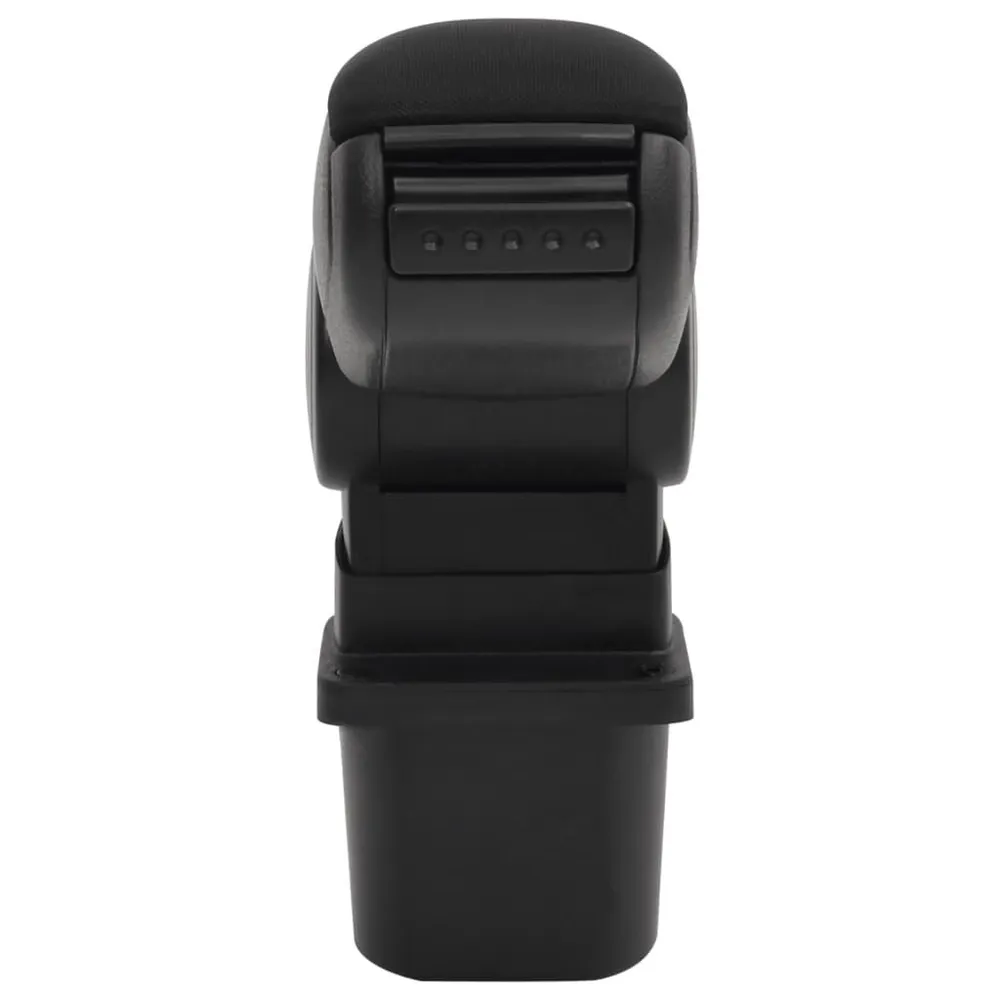 Apoio de braço para carro 12x31x(29,5-47) cm ABS preto