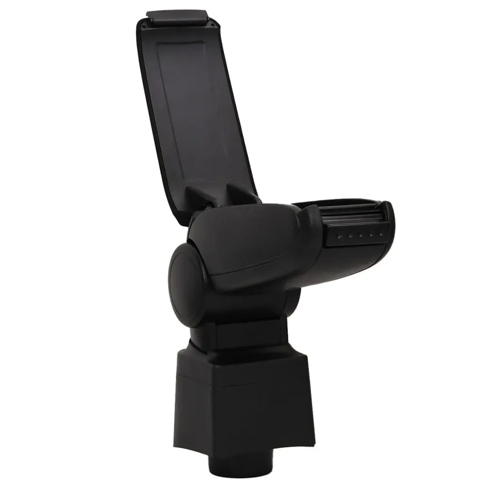 Apoio de braço para carro 12x34x(35-47) cm ABS preto