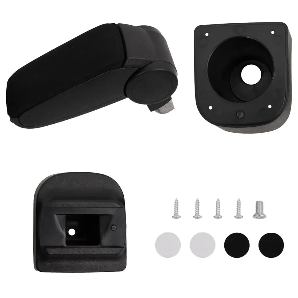 Apoio de braço para carro 12x34x(35-47) cm ABS preto