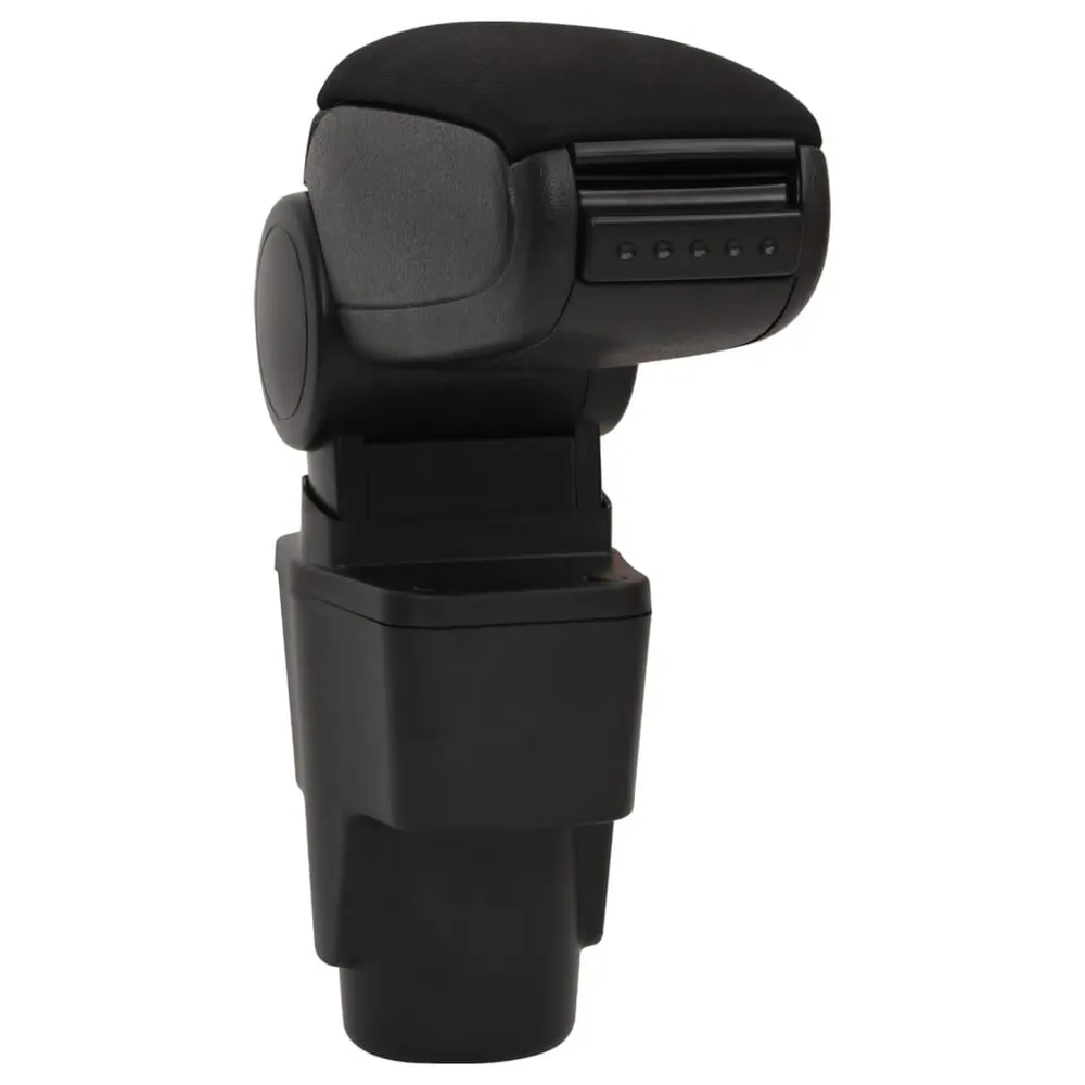 Apoio de braço para carro 13x34x(36,5-53) cm ABS preto