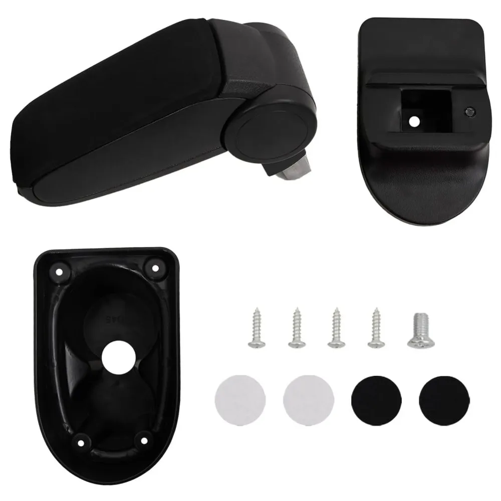 Apoio de braço para carro 13x36x(30-46) cm ABS preto