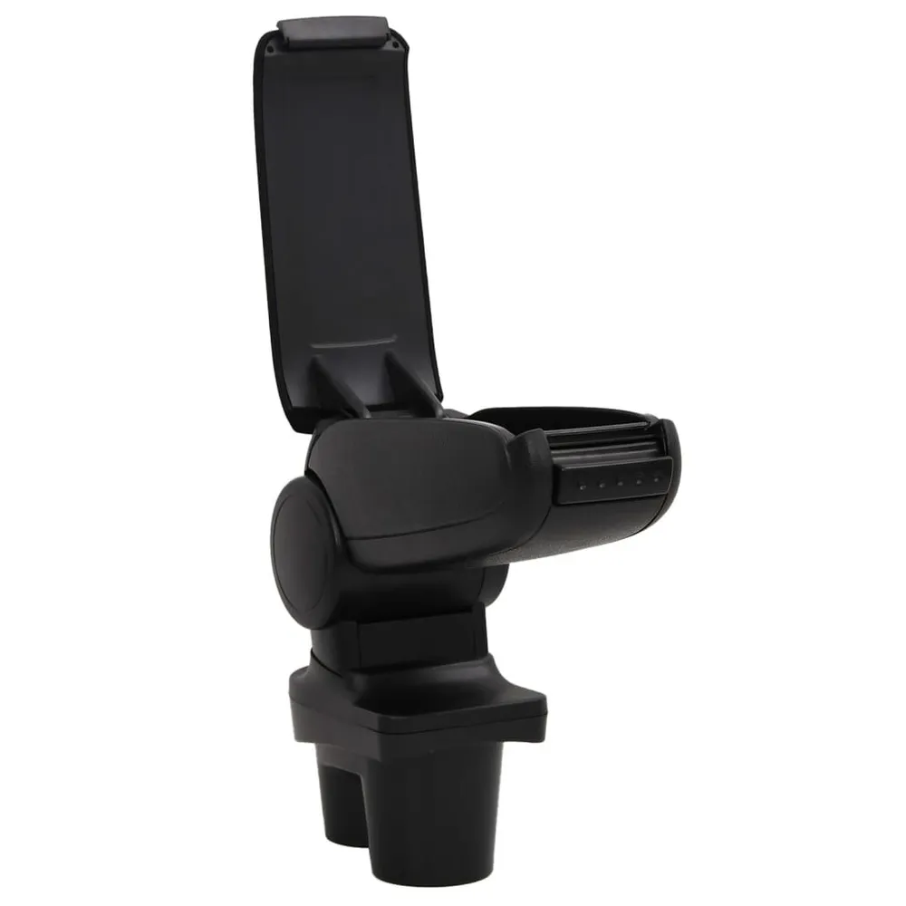 Apoio de braço para carro 13x36x(30-46) cm ABS preto