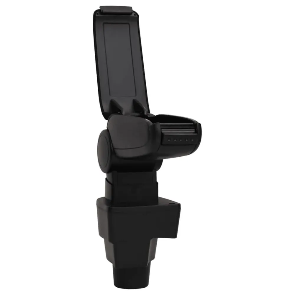 Apoio de braço para carro 15,5x32x(41-54) cm ABS preto